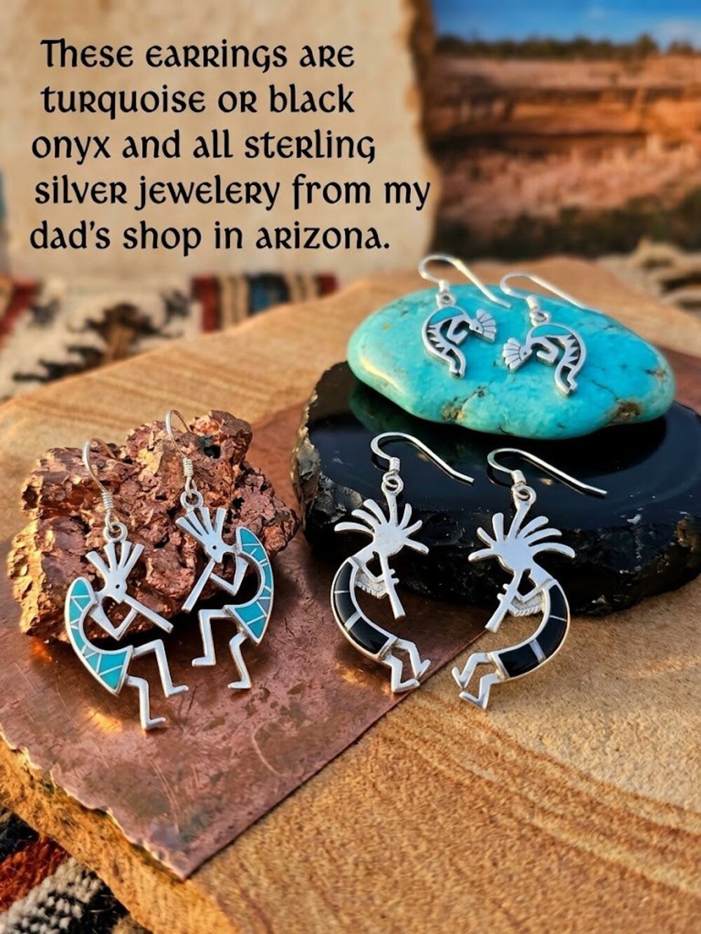 Just Dropped: Southwestern Sterling Silver Kokopelli Dangle Earrings 🌵